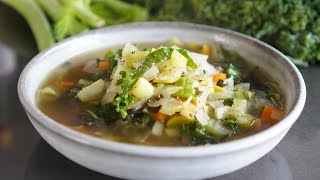 SOUPE DETOX MINCEUR amp ANTIFATIGUE à manger 2 X par semaine [upl. by Annahc]