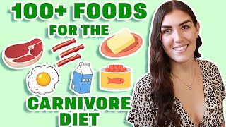 ULTIMATE Carnivore Diet Food List Best Foods for the Carnivore Diet [upl. by Ettenajna851]