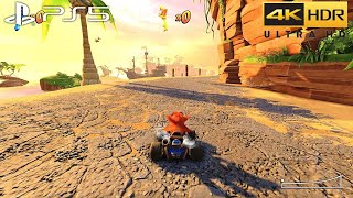 Crash Team Racing NitroFueled PS5 4K HDR Gameplay [upl. by Yralih]