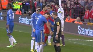 IVANOVIC BITTEN BY SUAREZ  Liverpool vs Chelsea [upl. by Georgy]