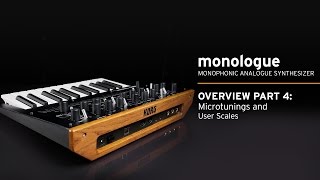 Korg monologue Video Overview Part 4 Sequencer Microtunings and User Scales [upl. by Braden]