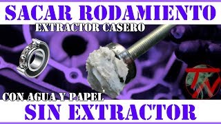 Como sacar RODAMIENTOS CIEGOS con y sin EXTRACTOR  COJINETES MOTO 🛵💡 [upl. by Edijabab]