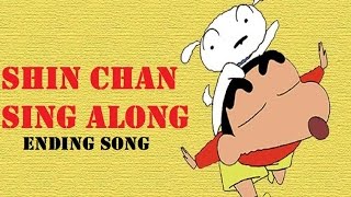 शिन चैन शिन चैन प्यारा प्यारा Shin Chan Ending Song Hindi  With lyrics for Sing Along [upl. by Hareehat]