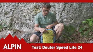 Test 2021 Deuter Speed Lite 24  Rucksack  ALPIN  Das Bergmagazin [upl. by Natye480]