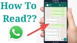 How to read Whatsapp Deleted Messages 2019 [upl. by Romona]