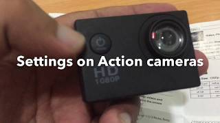 Setting up full HD sports action Camera 1080p [upl. by Nerrak248]