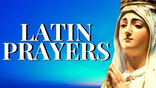 LATIN PRAYERS  Catholic Prayers in Latin [upl. by Edik581]