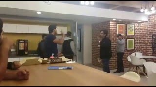 Fight in the office celebration gone wrong [upl. by Mercer]