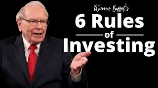 Warren Buffet’s 6 Rules Of Investing [upl. by Padriac]