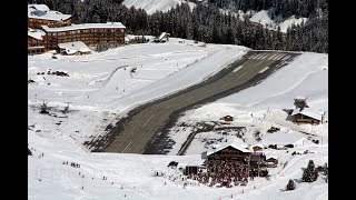 Incredible Airports 06  Courchevel Altiport France  The Runway on a Hill [upl. by Svirad]