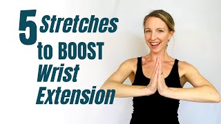 Top 5 Wrist Stretches to BOOST your Wrist Extension [upl. by Ielhsa652]