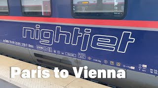 Nightjet Train  Paris to Vienna [upl. by Kinnon655]