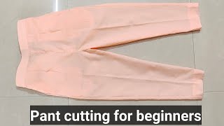 पेंट कटिंग का सबसे आसान तरीकाPant palazzo with half elastic cutting for beginners in hindi [upl. by Awe]