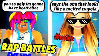 🔥ROASTING people in ROBLOX Rap Battles😎 [upl. by Rizzo857]