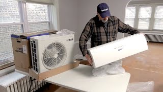 How to Install a Ductless MiniSplit Air Conditioner  Blueridge [upl. by Atinuaj]