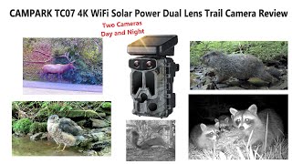 Campark TC07 4K 60MP WiFi Solar Power Dual Lens Trail Camera Review [upl. by Ahsetel]