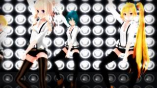 MMD 2NE1 VS PSY VS BIG BANG  SeeU Miku Rin Neru [upl. by Krik]