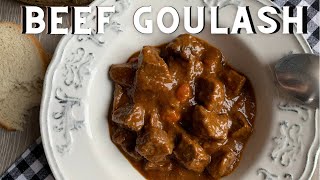 Classic BEEF GOULASH Recipe  How to Make a Traditional Beef Goulash  Golaž [upl. by Glynn447]