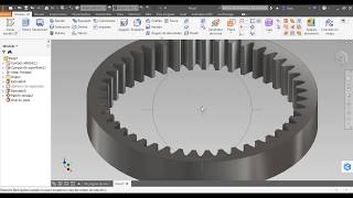 Engranaje de dientes internos INVENTOR [upl. by Uehttam]