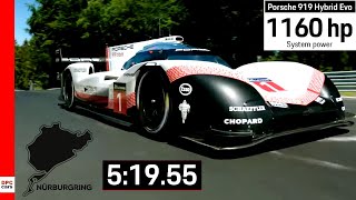 Fastest Lap Record At Nurburgring By Porsche 919 Hybrid Evo Explained [upl. by Crispin]