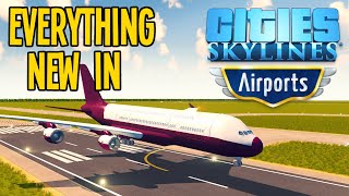 See Everything New in Airports DLC for Cities Skylines [upl. by Anehsuc]