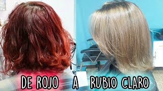 EXTRACCION DE ROJO  MadMoon Peluquería [upl. by Trah]