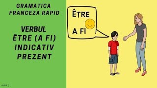 Conjugarea verbului a fi in franceza  ÊTRE  Gramatica franceza 2018 [upl. by Sibilla]