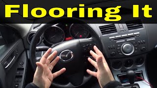 Flooring The Gas Pedal In An Automatic CarDriving Lesson [upl. by Lewendal]