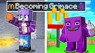 Becoming GRIMACE in Minecraft [upl. by Delacourt]