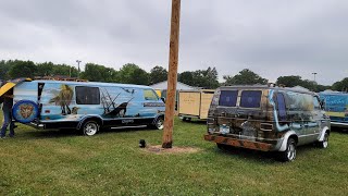 Custom Vans Wild Paintjobs and Plush Interiors from the 48th Van Nationals [upl. by Deering]