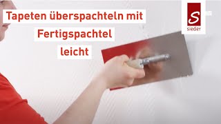 Wand verspachteln  Raufasertapeten überspachteln  SYCOFIX Tutorials [upl. by Ainirtak]