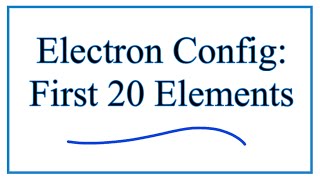 Electron Configuration for the First Twenty Elements  Made Simple [upl. by Melia]