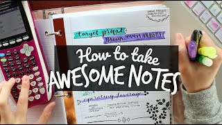 How to Take Awesome Notes Creative NoteTaking Hacks [upl. by Mike]