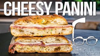 EASY CHEESY PANINI RECIPE WITHOUT A PRESS  SAM THE COOKING GUY 4K [upl. by Acinomad]