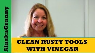 How To Clean Rusty Tools With Vinegar Remove Rust from Garden Tools [upl. by Glynis690]