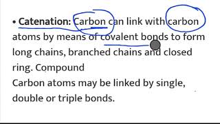 catenation  class 10th science [upl. by Ispep]