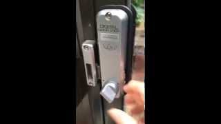 How a Lockey 2500 Hook Bolt Keypad Pushbutton Lock works [upl. by Pomfrey867]