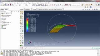 abaqus shell tutorial [upl. by Hsatan]