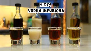 Four DIY Vodka Infusions [upl. by Yelsnia]