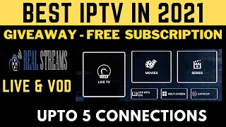 Top new IPTV Service in 2021  Real Streams TV Review  No IP Lock [upl. by Enitnemelc]