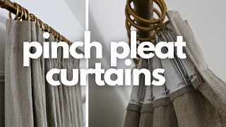 DIY Luxury and EASY Pinch Pleat Curtains [upl. by Atalanta197]