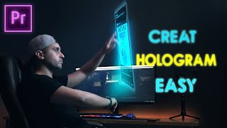 the most easiest way to create HOLOGRAM effect in PREMIERE PRO [upl. by Azitram]