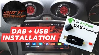 DAB  USB INSTALLATION ON A ANDROID HEAD UNIT [upl. by Neurath159]