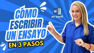 Redacta un Ensayo en 3 sencillos pasos [upl. by Keyser]