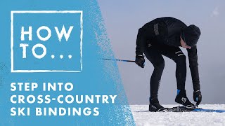 How To Step Into CrossCountry Ski Bindings  Salomon HowTo [upl. by Bridget650]