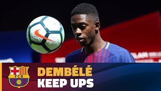 Dembélé touches the ball for the first time as a Barça player [upl. by Salvador]