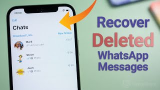 How to Recover Deleted WhatsApp Messages on iPhone [upl. by Aristotle]