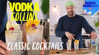 The Vodka Collins  Summer Cocktails  Absolut Drinks [upl. by Wachtel818]