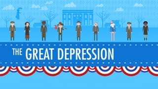 The Great Depression Crash Course US History 33 [upl. by Anwahsal]