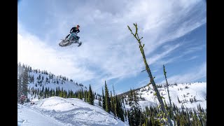 Biggest snowmobile jumps in Montana  EP 9 [upl. by Nohs]